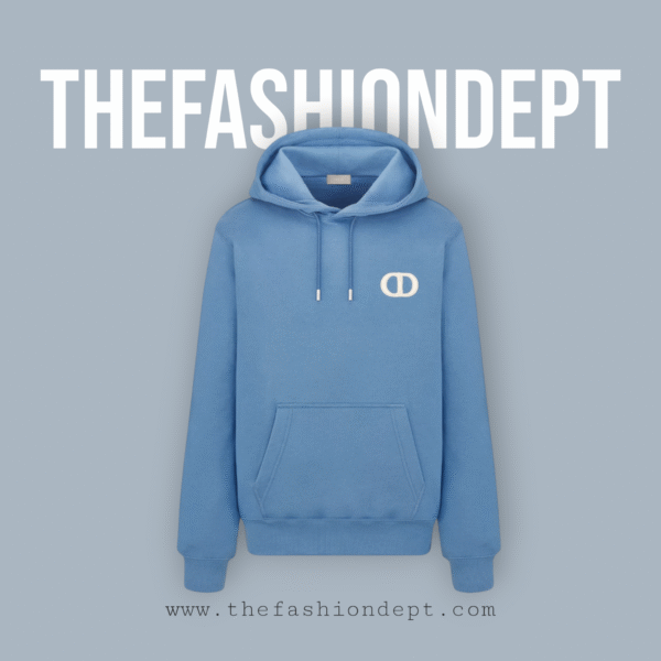 Signature Hoodie "CD" Emblem Light Blue
