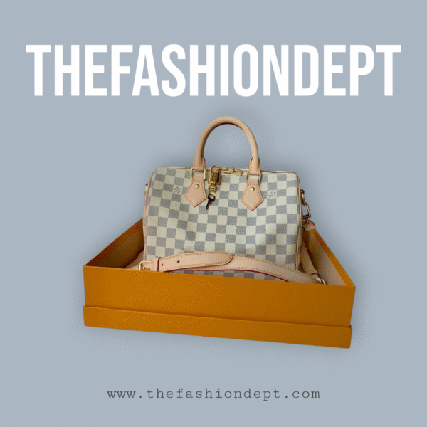 Speedy 25 damier ebène white