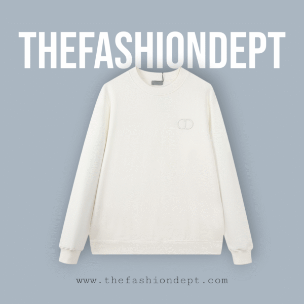 Sweater "CD" Emblem White