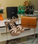 Tribute platform sandal blush pink 135MM