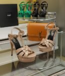 Tribute platform sandal blush pink 135MM
