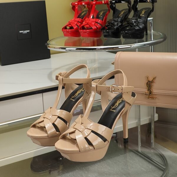 Tribute platform sandal nude 135MM