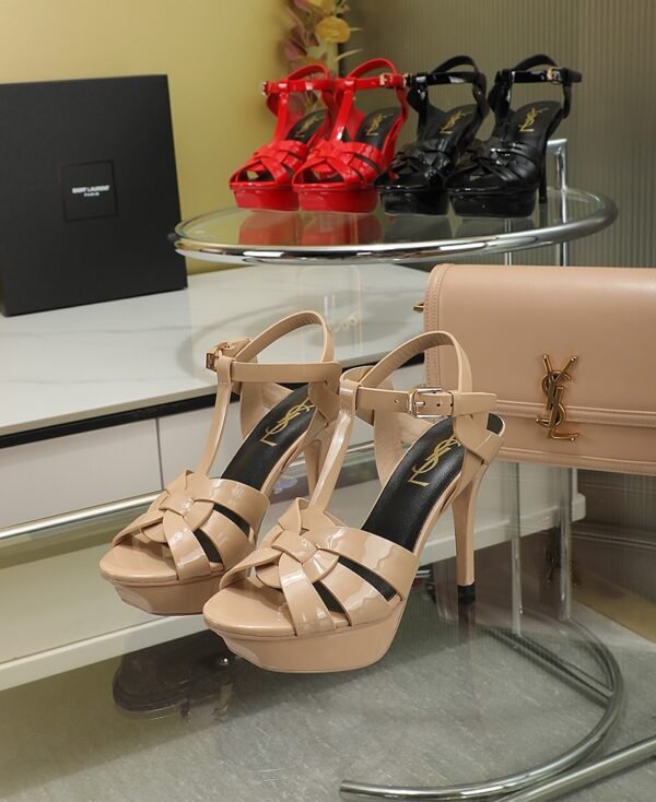Tribute platform sandal nude 135MM