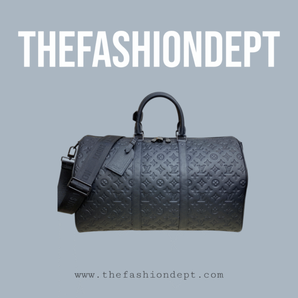Keepall Bandoulière 50 Duffle Bag Full Black Monogram