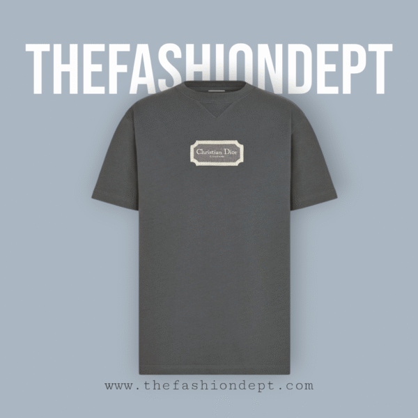 Relaxed-fit T-shirt Christian Dior Emblem Dark Gray