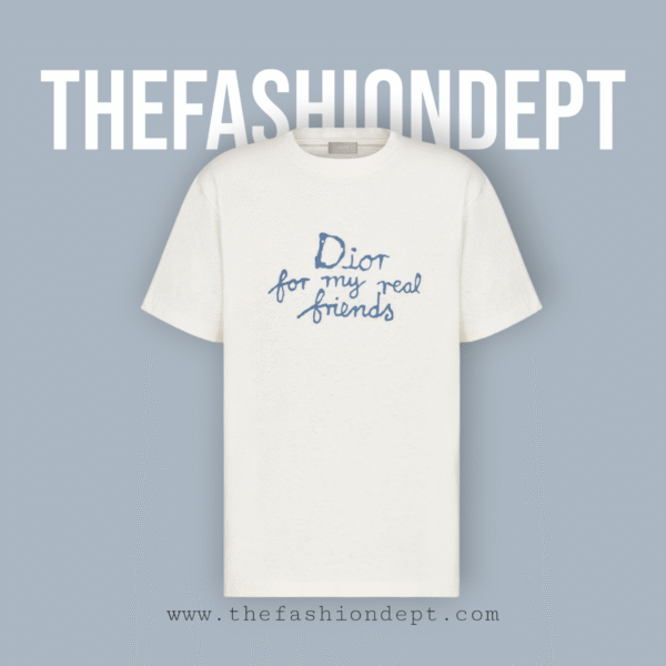 Relaxed-fit T-shirt with Dior "For my real friends" Print SS25 White