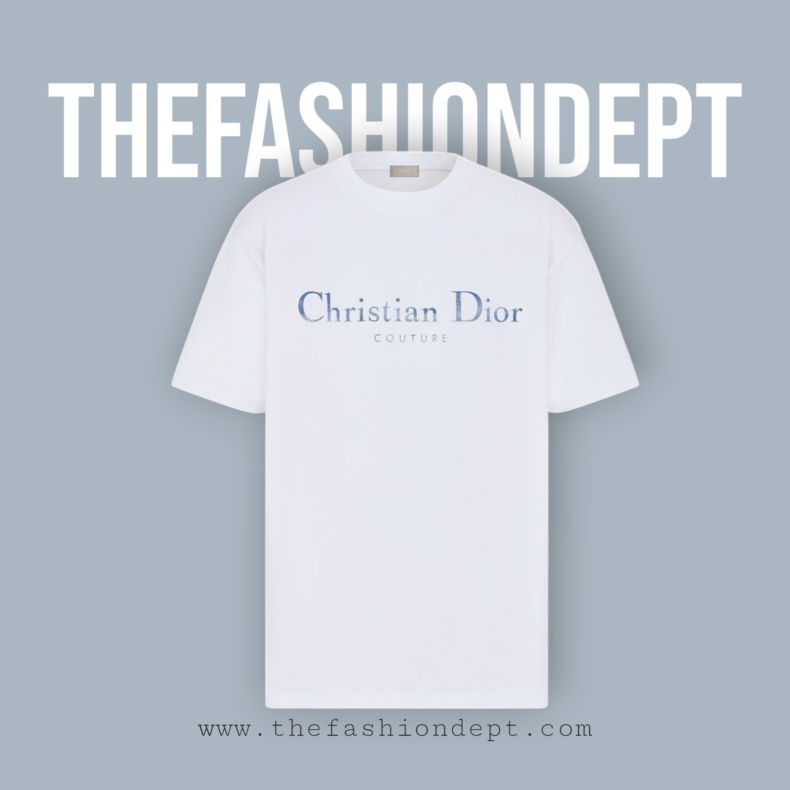 593J696X0677C085_E01-Photoroom Relaxed-fit T-shirt with Christian Dior Couture logo White