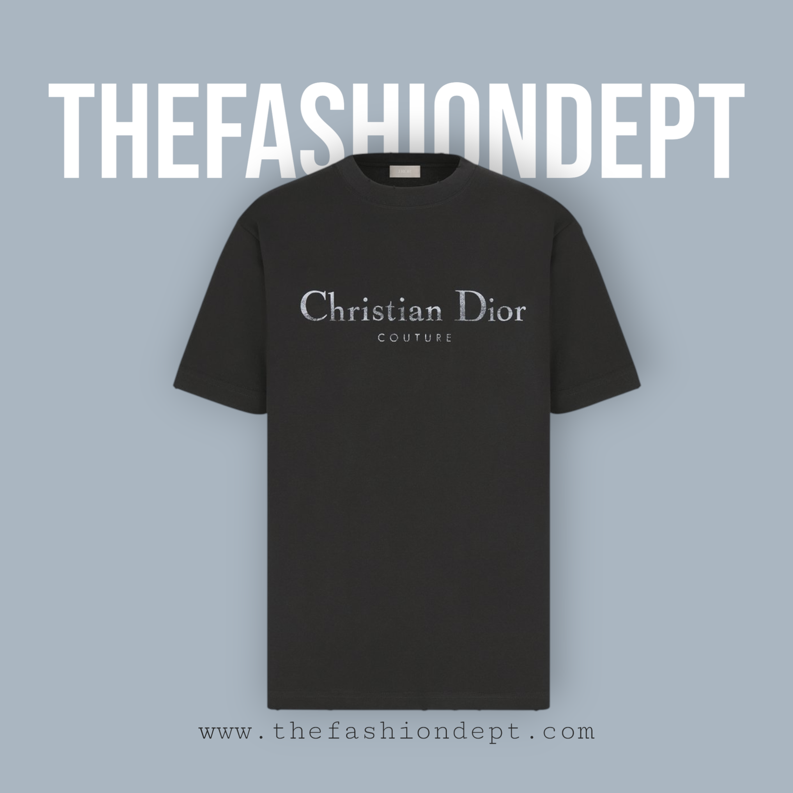 593J696X0677C980_E01-1-Photoroom Relaxed-fit T-shirt with Christian Dior Couture logo Black