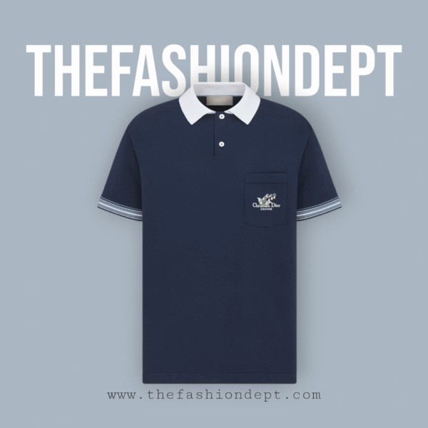 Couture Lily of the Valley Polo Shirt Blue