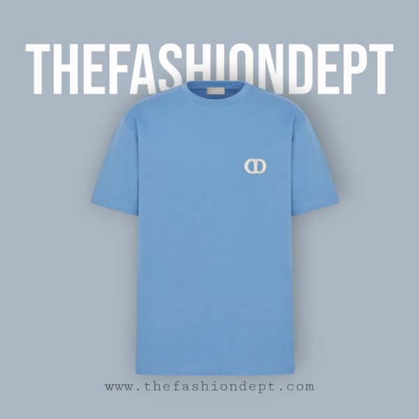 Relaxed-fit T-shirt with CD Icon Light Blue