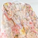 Illuminate drawn blouse ivory tropical