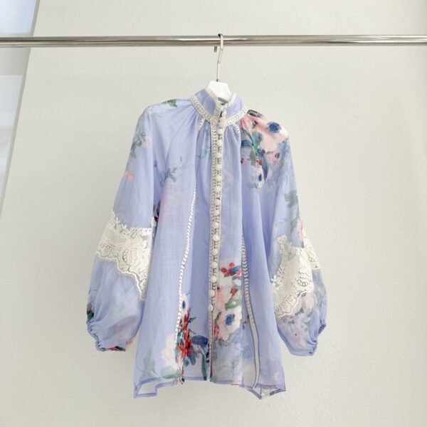 Blouse everley lace trim