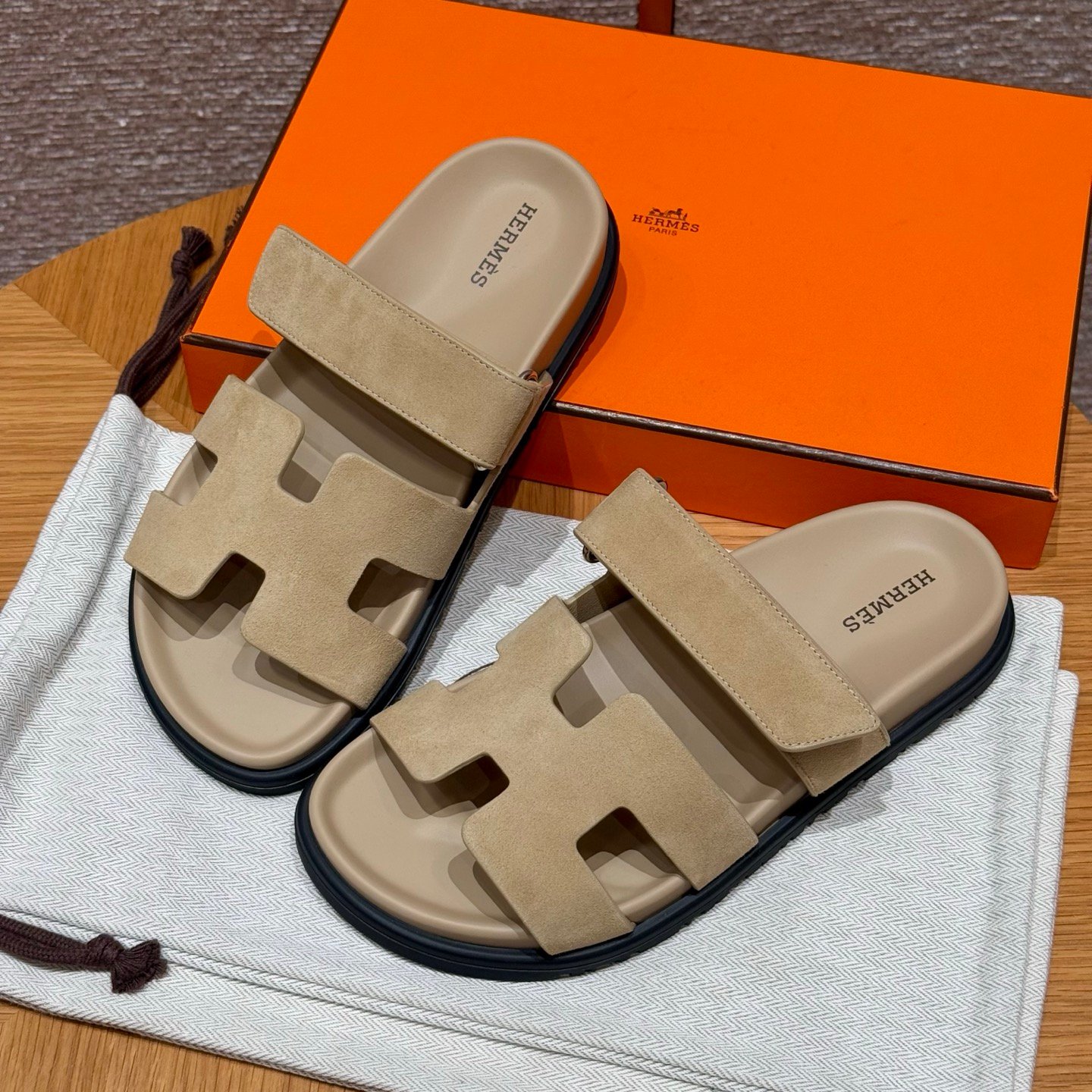 Chypre Sandals Beige Lin