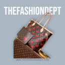 Neverfull LV X TM sunset cherry monogram