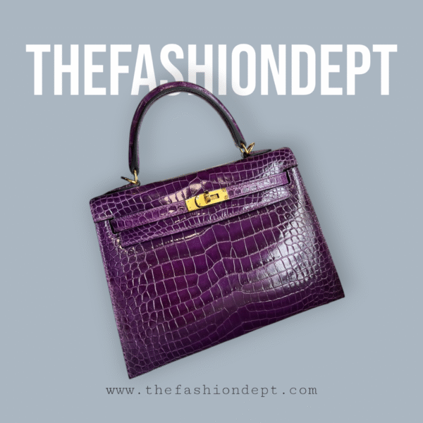 Kelly 25 purple, croc