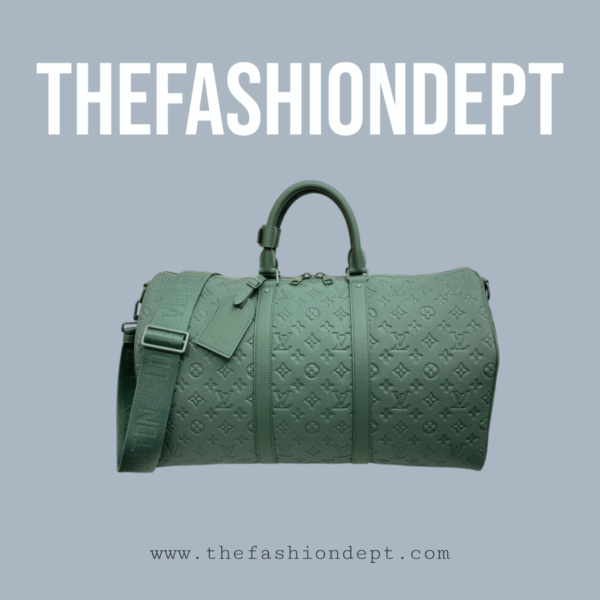 Keepall Bandoulière 50 Duffle Bag Full Green Monogram