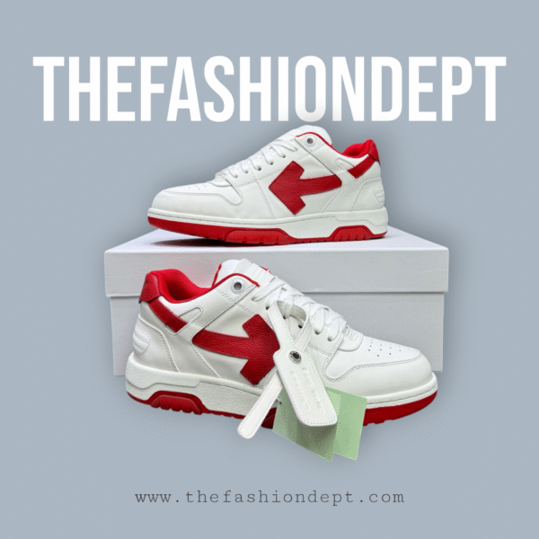 "Out of Office" White Red Arrow