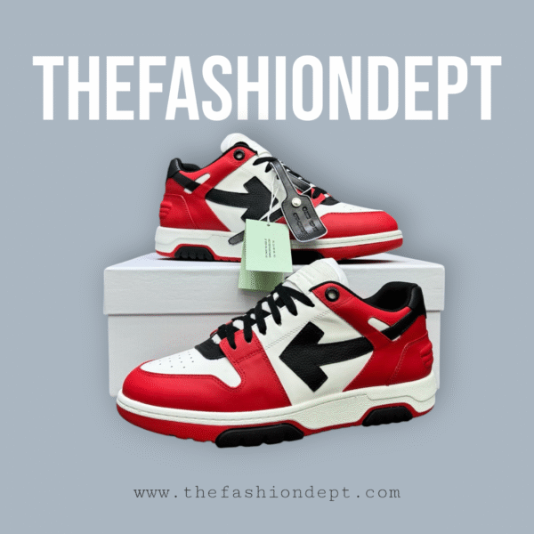 "Out of Office" Red White Black Arrow