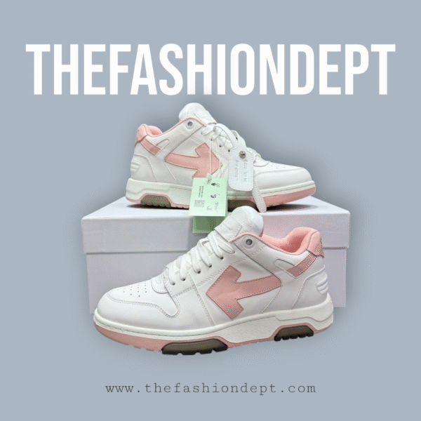 "Out of Office" White Pink Arrow