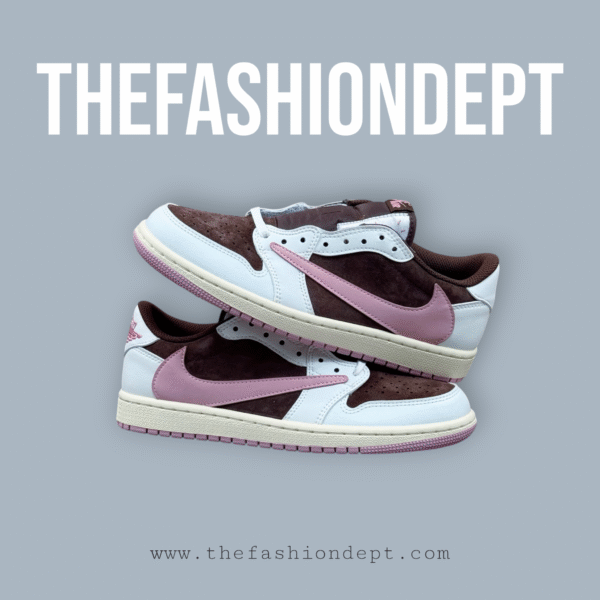 Travis Scott x Air Jordan AJ 1 Low OG Dark Pony Pink Swoosh