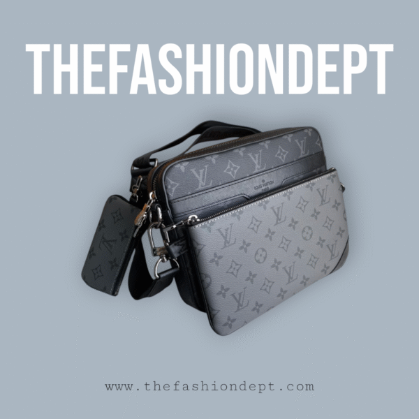 Trio Messenger Bag Black Gray