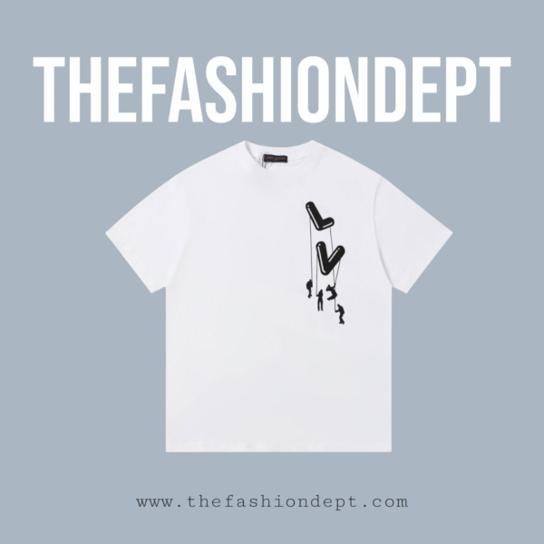 Relaxed fit T-Shirt "LV" Hanging man White