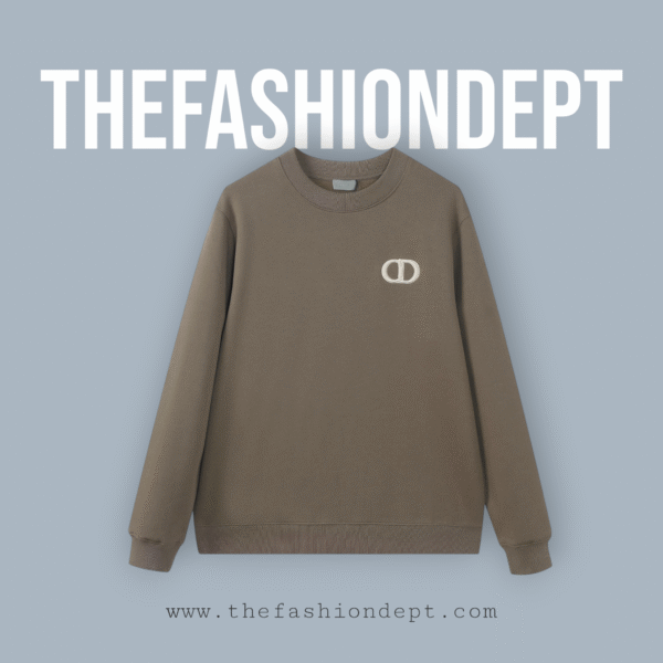 Sweater "CD" Emblem Brown Gray