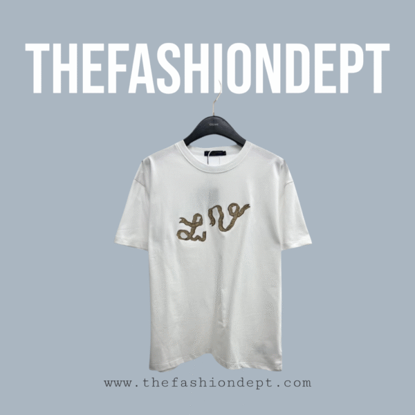 Relaxed fit T-Shirt "LV" Rope Emblem White
