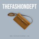 Kelly to go wallet brown, gold