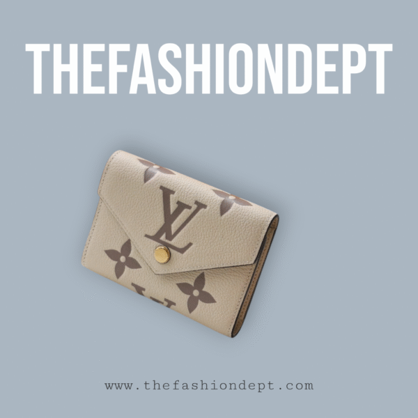 Victorine wallet empreinte, Chocolate