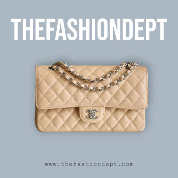 20210423_i1619146654_4220_1.jpg-Photoroom Flap bag medium caviar beige, silver