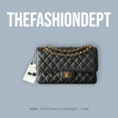 Flap bag medium caviar black, silver