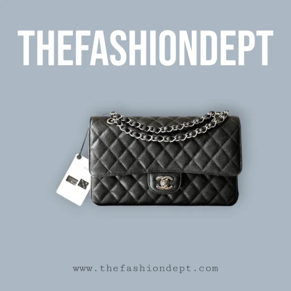 20211211_i1639207248_6198_0.jpg-Photoroom Flap bag medium caviar black, silver