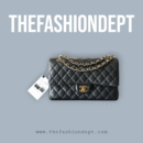 Flap bag medium lambskin black, gold