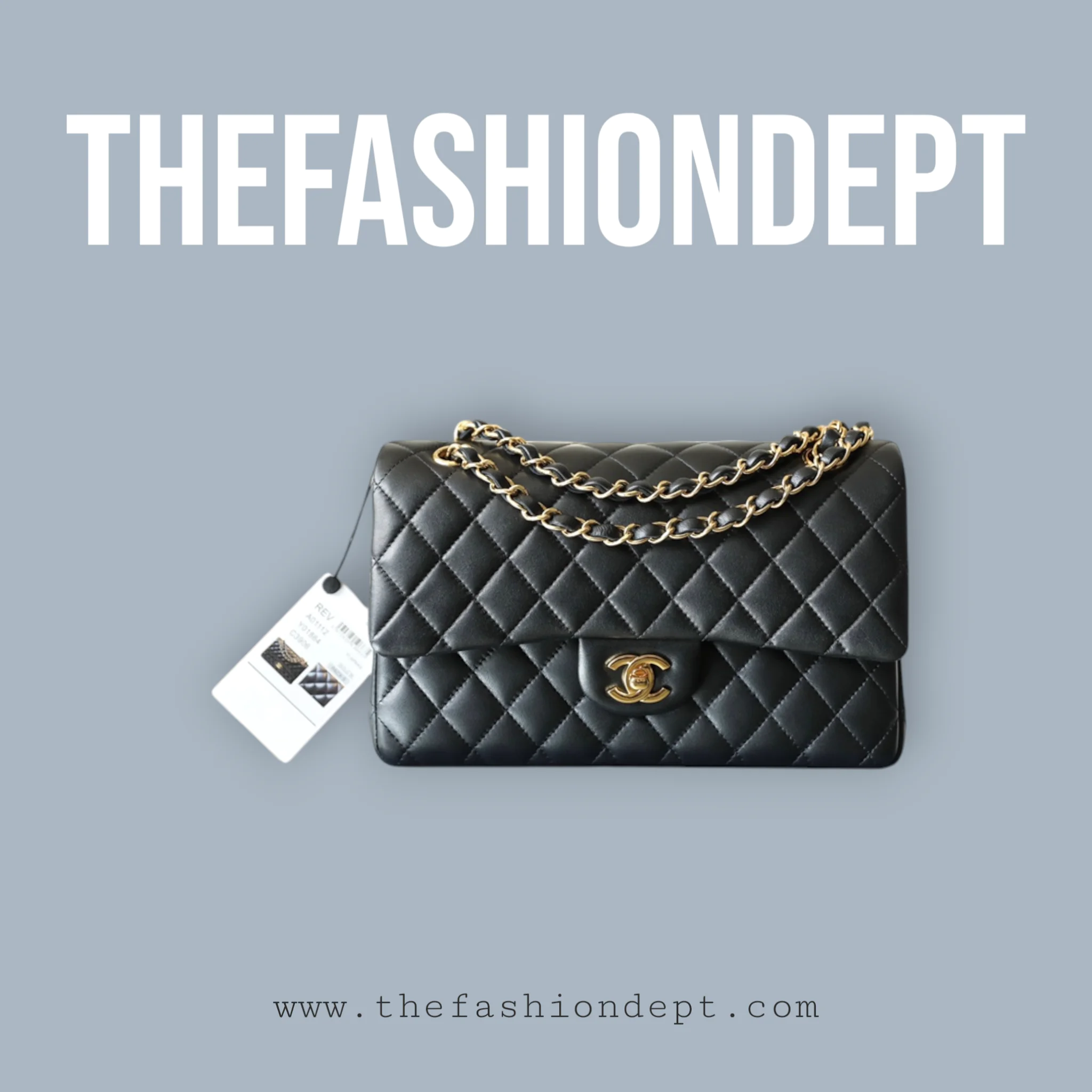 20220104_i1641278296_22_0.jpg-Photoroom Flap bag medium lambskin black, gold