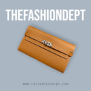 Kelly wallet brown, gold