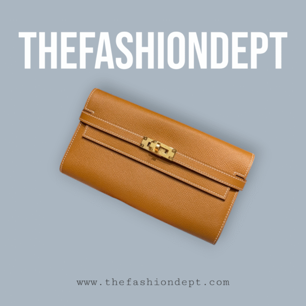 Kelly wallet brown, gold