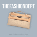 Kelly pochette ostrich pink
