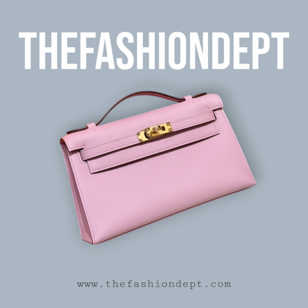 Kelly pochette epsom rose
