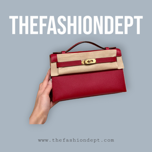 Kelly pochette epsom bourgondy
