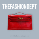 Kelly pochette lizard pink