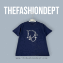 Embroided T-shirt blue