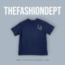 Embroided T-shirt blue