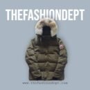 Canada Goose Wyndham Green Red Logo