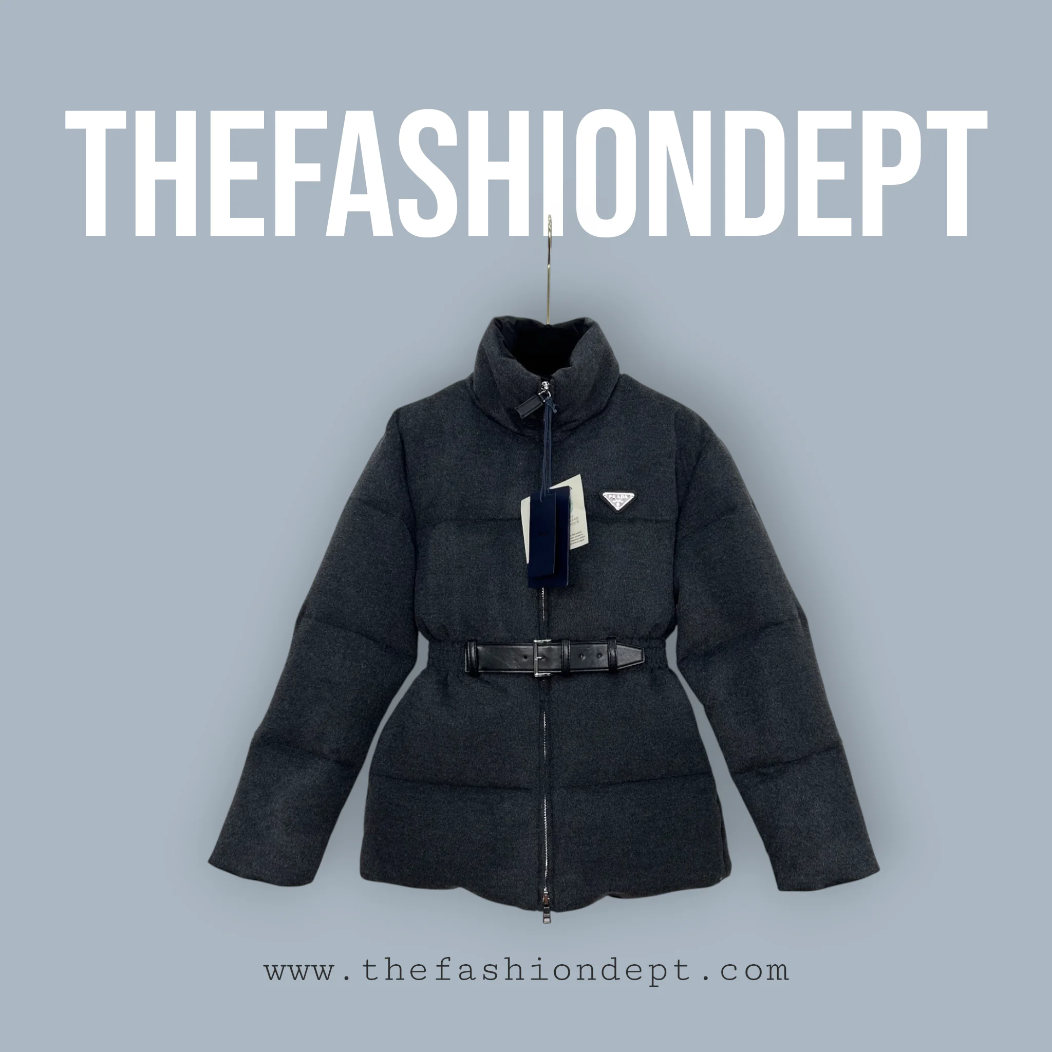 Belted virgin wool down jacket 1 Belted Virgin Wool Down Jacket 1