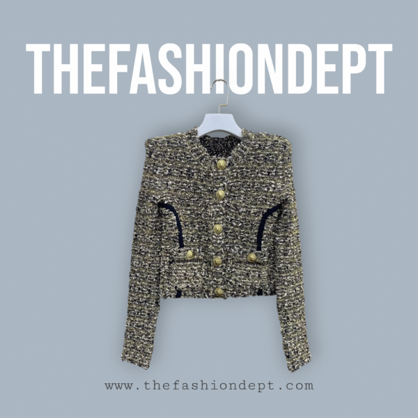 Black Tweed Jacket With Lurex1