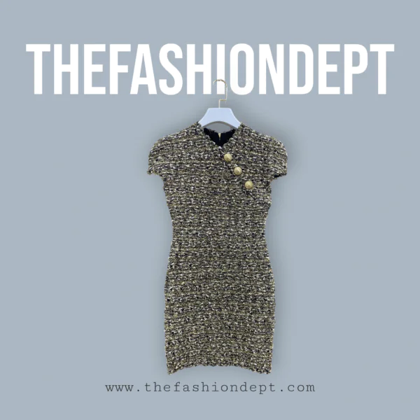 Black tweed jacket with lurex7 Black Tweed Jacket With Lurex7