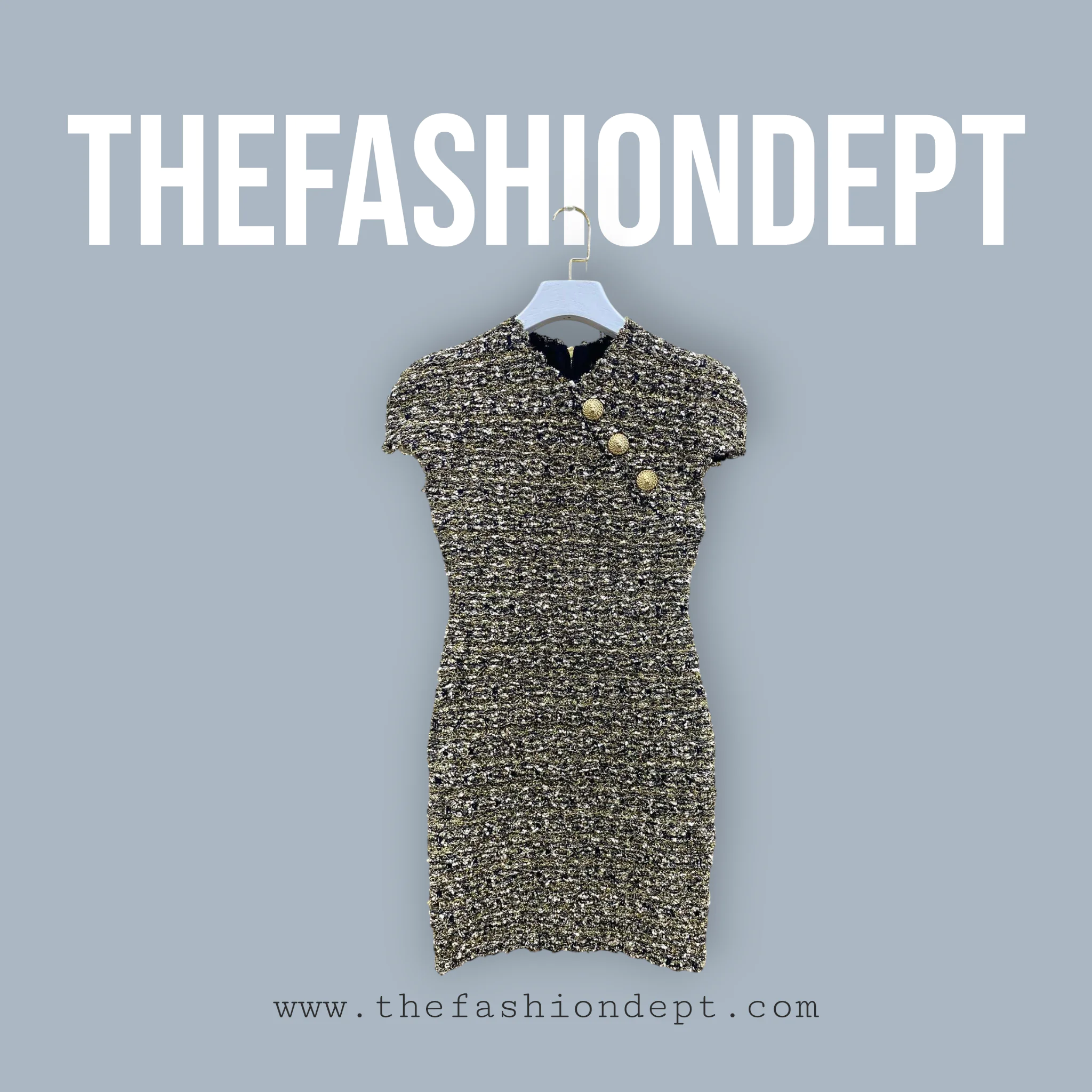 Black tweed jacket with lurex7 Black Tweed Jacket With Lurex7