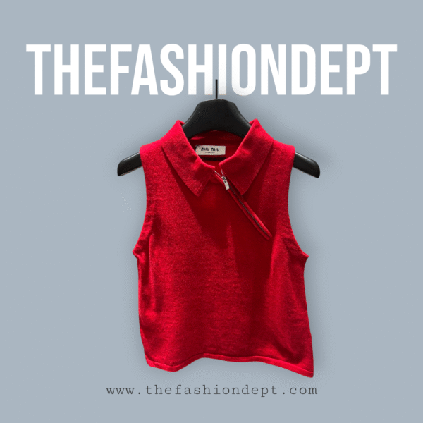 Sleeveless Cashmere Polo Shirt3