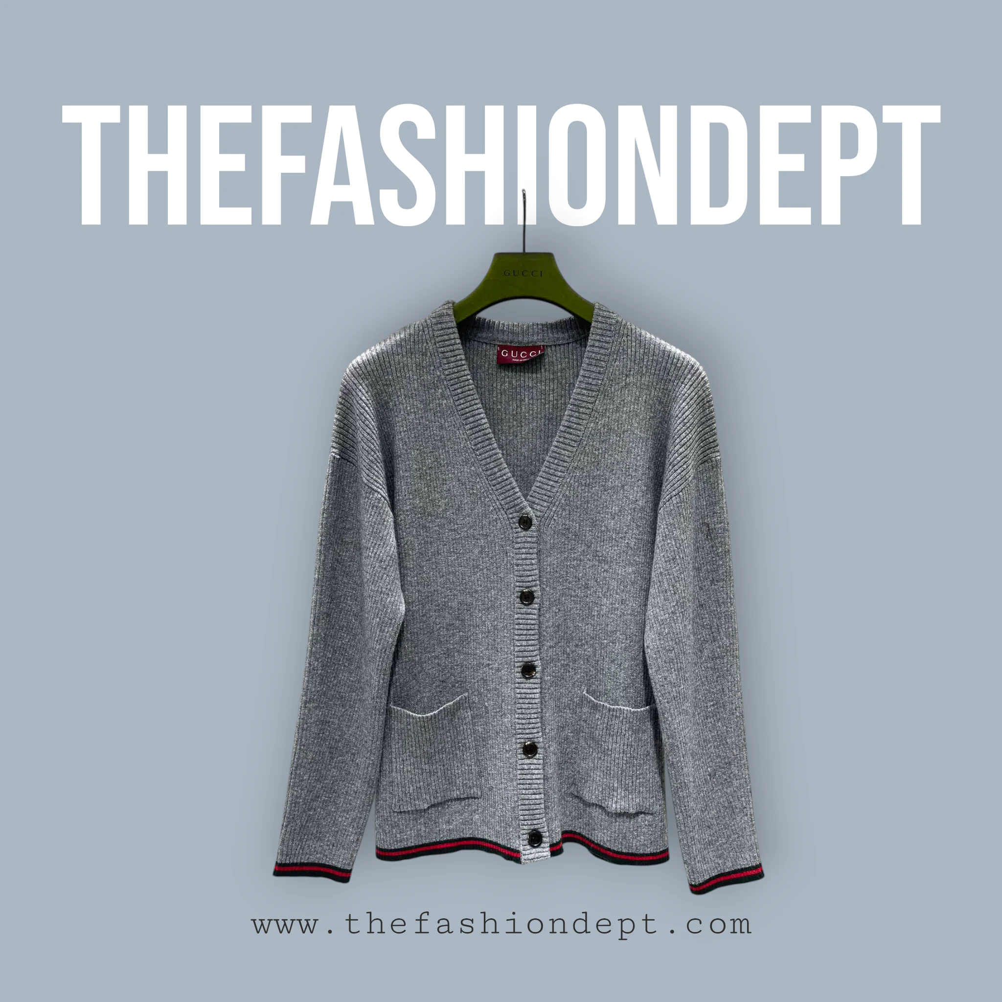 Striped ribbed wool cardigan1 Striped Ribbed Wool Cardigan1